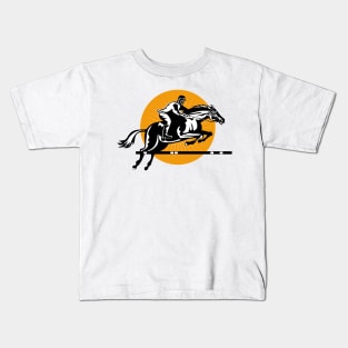 Equestrian Show Jumping Retro Kids T-Shirt